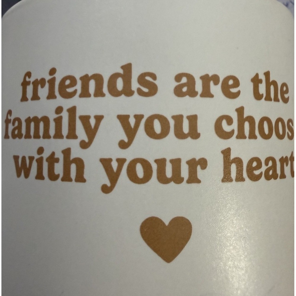 LARGE "FRIENDS ARE THE FAMILY YOU CHOOSE" COFFEE CUP/MUG